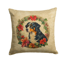 Load image into Gallery viewer, Appenzeller Sennenhund Christmas Flowers Throw Pillow