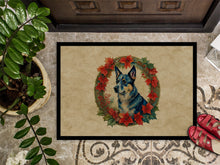 Load image into Gallery viewer, Australian Cattle Dog Christmas Flowers Doormat