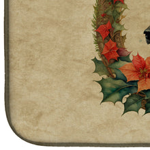 Load image into Gallery viewer, Australian Kelpie Christmas Flowers Dish Drying Mat