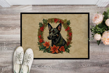 Load image into Gallery viewer, Australian Kelpie Christmas Flowers Doormat-24x36 Indoor / Outdoor Rug | Made in USA