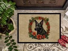 Load image into Gallery viewer, Australian Kelpie Christmas Flowers Doormat-24x36 Indoor / Outdoor Rug | Made in USA