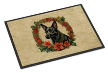 Load image into Gallery viewer, Australian Kelpie Christmas Flowers Doormat-24x36 Indoor / Outdoor Rug | Made in USA
