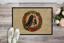 Load image into Gallery viewer, Basset Hound Christmas Flowers Doormat-24x36 Indoor / Outdoor Rug | Made in USA