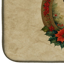 Load image into Gallery viewer, Beagle Christmas Flowers Dish Drying Mat