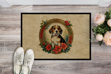 Load image into Gallery viewer, Beagle Christmas Flowers Doormat-24x36 Indoor / Outdoor Rug | Made in USA