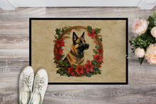Load image into Gallery viewer, Belgian Malinois Christmas Flowers Doormat