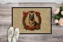 Load image into Gallery viewer, Belgian Tervuren Christmas Flowers Doormat-24x36 Indoor / Outdoor Rug | Made in USA