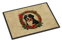 Load image into Gallery viewer, Bernese Mountain Dog Christmas Flowers Doormat