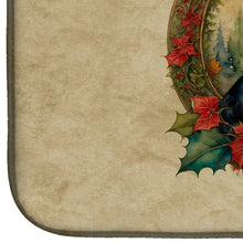 Load image into Gallery viewer, Border Collie Christmas Flowers Dish Drying Mat