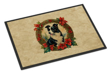 Load image into Gallery viewer, Border Collie Christmas Flowers Doormat-24x36 Indoor / Outdoor Rug | Made in USA