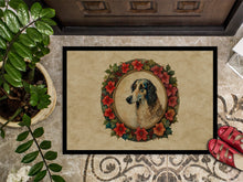Load image into Gallery viewer, Borzoi Christmas Flowers Doormat-24x36 Indoor / Outdoor Rug | Made in USA