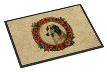 Load image into Gallery viewer, Borzoi Christmas Flowers Doormat-24x36 Indoor / Outdoor Rug | Made in USA