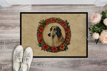 Load image into Gallery viewer, Borzoi Christmas Flowers Doormat
