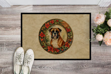 Load image into Gallery viewer, Boxer Christmas Flowers Doormat