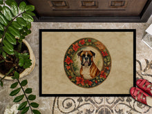 Load image into Gallery viewer, Boxer Christmas Flowers Doormat