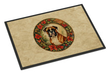 Load image into Gallery viewer, Boxer Christmas Flowers Doormat