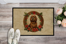 Load image into Gallery viewer, Briard Christmas Flowers Doormat-24x36 Indoor / Outdoor Rug | Made in USA