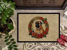 Load image into Gallery viewer, Bullmastiff Christmas Flowers Doormat