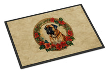 Load image into Gallery viewer, Bullmastiff Christmas Flowers Doormat
