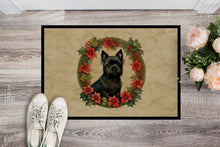 Load image into Gallery viewer, Cairn Terrier Christmas Flowers Doormat-24x36 Indoor / Outdoor Rug | Made in USA