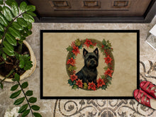 Load image into Gallery viewer, Cairn Terrier Christmas Flowers Doormat - 18X27 Indoor / Outdoor Rug | Made in USA
