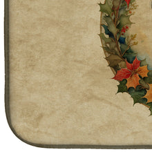 Load image into Gallery viewer, Cavalier Spaniel Christmas Flowers Dish Drying Mat