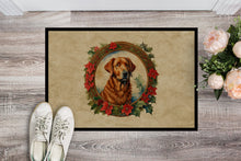 Load image into Gallery viewer, Chesapeake Bay Retriever Christmas Flowers Doormat