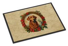 Load image into Gallery viewer, Chesapeake Bay Retriever Christmas Flowers Doormat