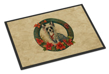 Load image into Gallery viewer, Chinese Crested Christmas Flowers Doormat-24x36 Indoor / Outdoor Rug | Made in USA