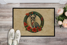 Load image into Gallery viewer, Chinese Crested Christmas Flowers Doormat