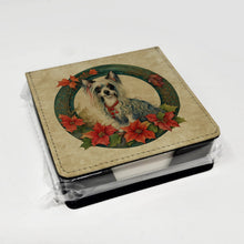 Load image into Gallery viewer, Chinese Crested Christmas Flowers PU Leather Note Paper Holder