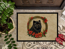 Load image into Gallery viewer, Chow Chow Christmas Flowers Doormat - 18X27 Indoor / Outdoor Rug | Made in USA