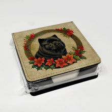 Load image into Gallery viewer, Chow Chow Christmas Flowers PU Leather Note Paper Holder