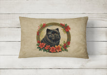 Load image into Gallery viewer, Chow Chow Christmas Flowers Throw Pillow