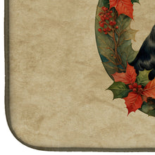 Load image into Gallery viewer, Cocker Spaniel Christmas Flowers Dish Drying Mat