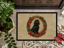 Load image into Gallery viewer, Cocker Spaniel Christmas Flowers Doormat - 18X27 Indoor / Outdoor Rug | Made in USA