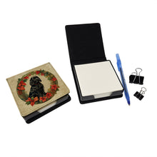 Load image into Gallery viewer, Cocker Spaniel Christmas Flowers PU Leather Note Paper Holder