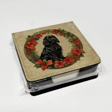 Load image into Gallery viewer, Cocker Spaniel Christmas Flowers PU Leather Note Paper Holder