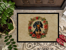 Load image into Gallery viewer, Dachshund Christmas Flowers Doormat-24x36 Indoor / Outdoor Rug | Made in USA