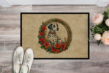 Load image into Gallery viewer, Dalmatian Christmas Flowers Doormat