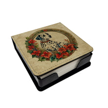 Load image into Gallery viewer, Dalmatian Christmas Flowers PU Leather Note Paper Holder