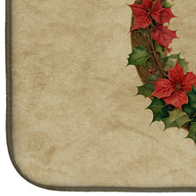 Load image into Gallery viewer, Doberman Pinscher Christmas Flowers Dish Drying Mat