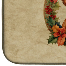 Load image into Gallery viewer, Dogue de Bordeaux Christmas Flowers Dish Drying Mat