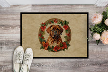 Load image into Gallery viewer, Dogue de Bordeaux Christmas Flowers Doormat