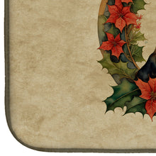 Load image into Gallery viewer, English Cocker Spaniel Christmas Flowers Dish Drying Mat