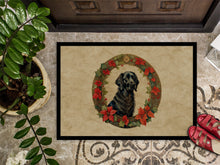 Load image into Gallery viewer, Flat-Coated Retriever Christmas Flowers Doormat-24x36 Indoor / Outdoor Rug | Made in USA