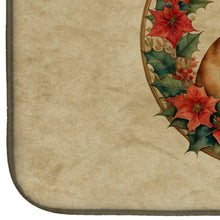 Load image into Gallery viewer, French Bulldog Christmas Flowers Dish Drying Mat