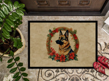 Load image into Gallery viewer, German Shepherd Christmas Flowers Doormat