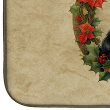 Load image into Gallery viewer, German Spitz Christmas Flowers Dish Drying Mat