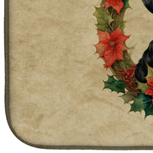 Load image into Gallery viewer, Giant Schnauzer Christmas Flowers Dish Drying Mat